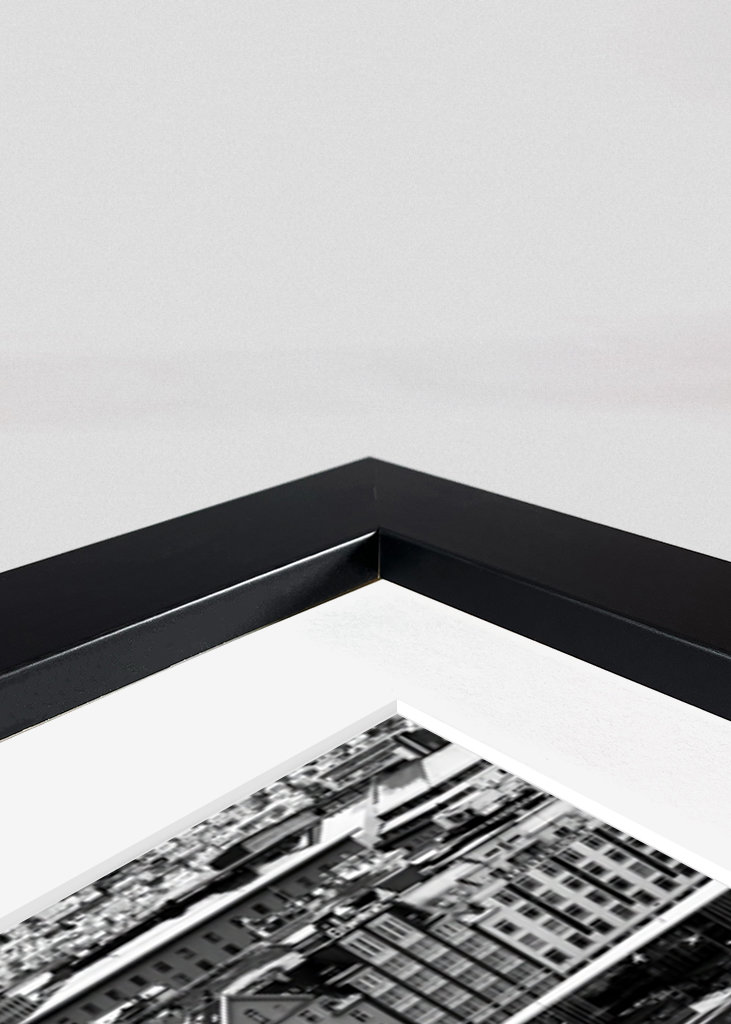 Light snowfall over the city