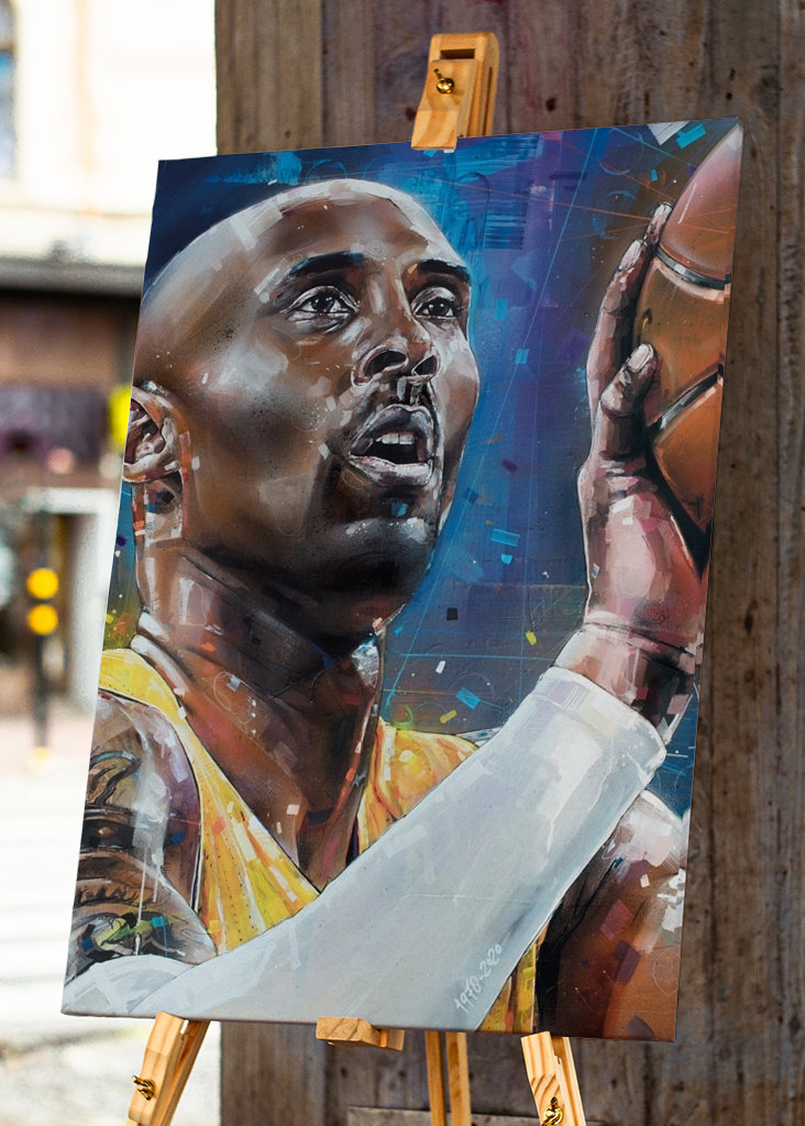 Kobe Bryant painting.