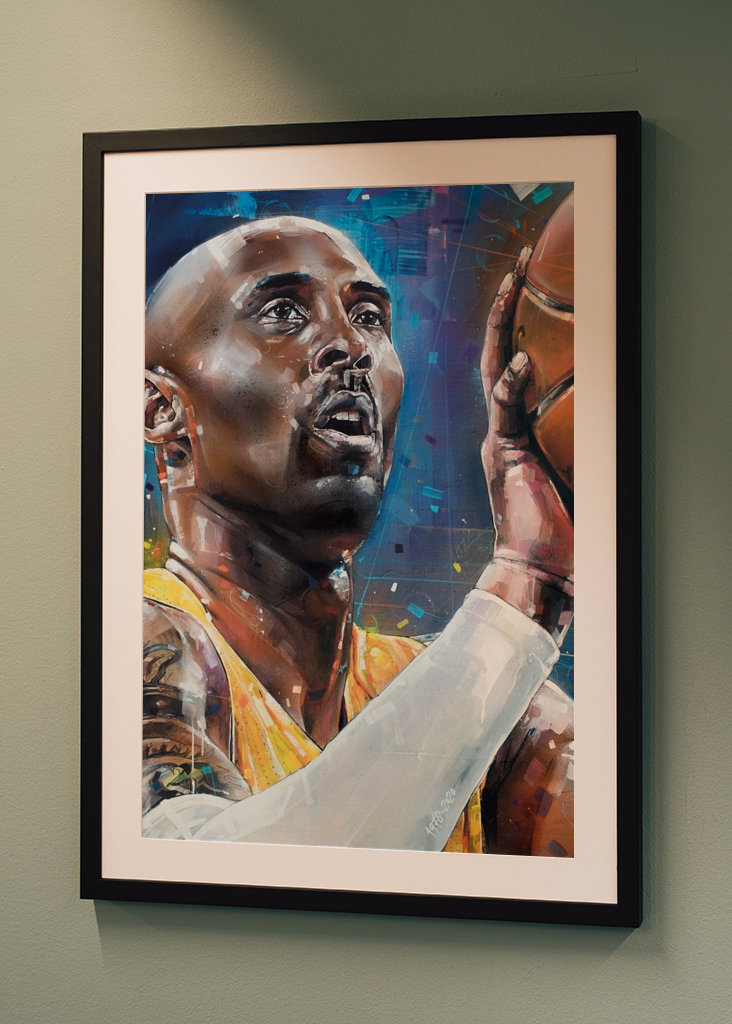 Kobe Bryant painting.