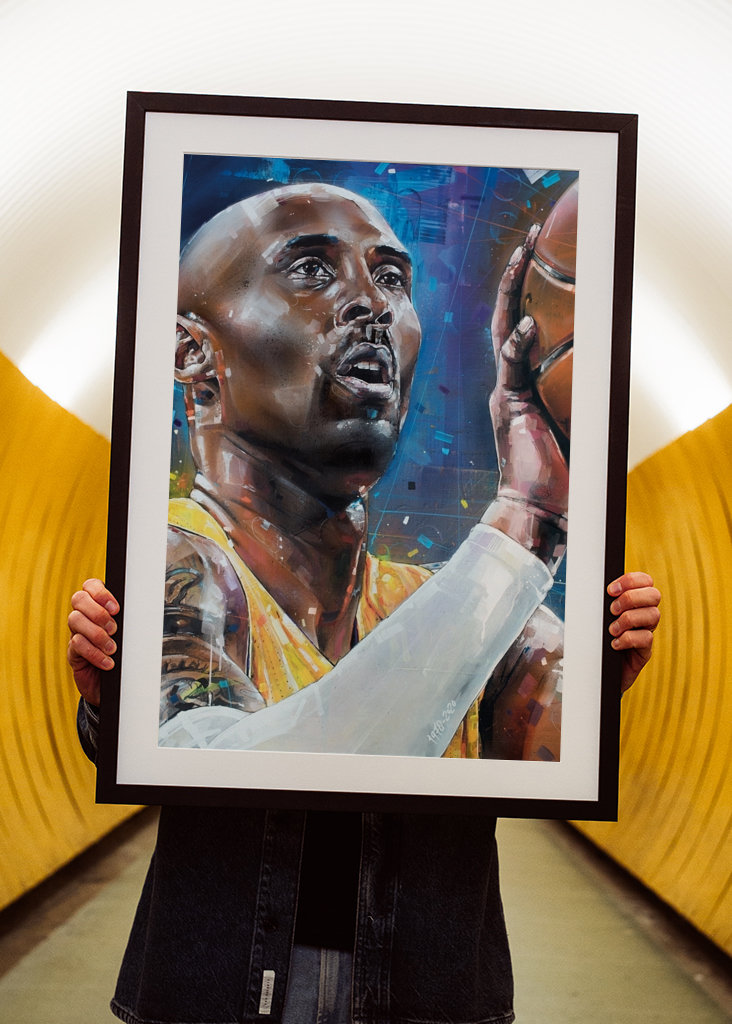 Kobe Bryant painting.