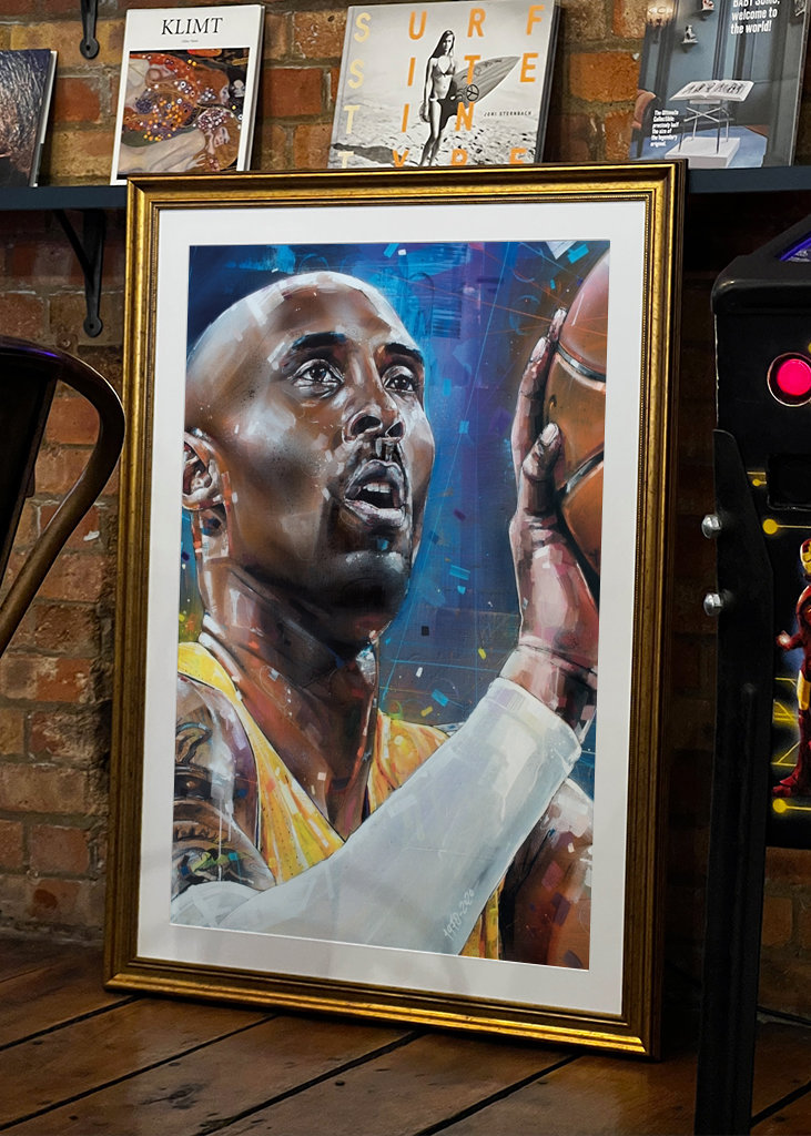 Kobe Bryant painting.