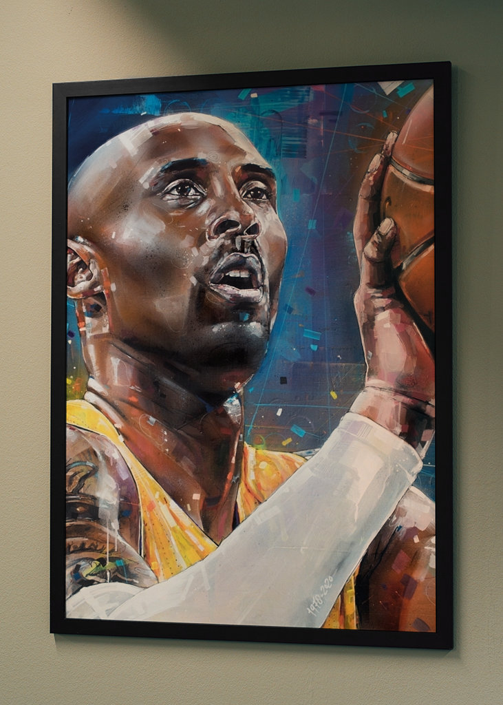 Kobe Bryant painting.