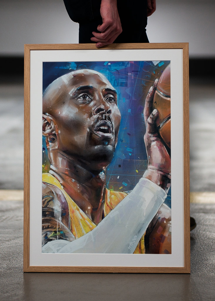 Kobe Bryant painting.