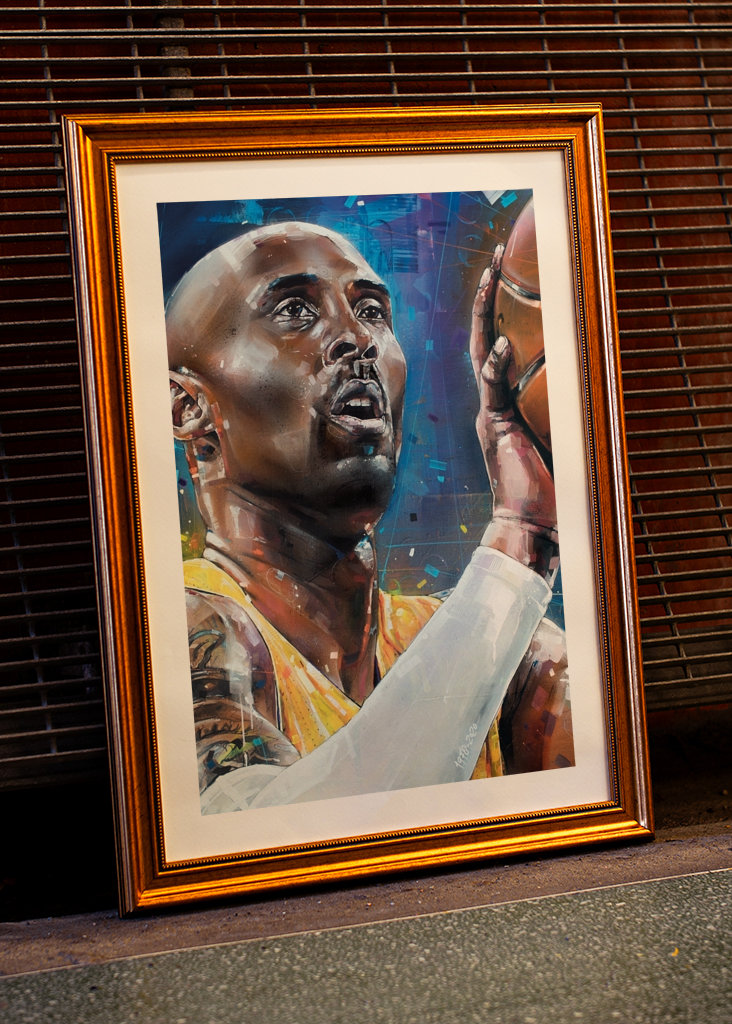 Kobe Bryant painting.