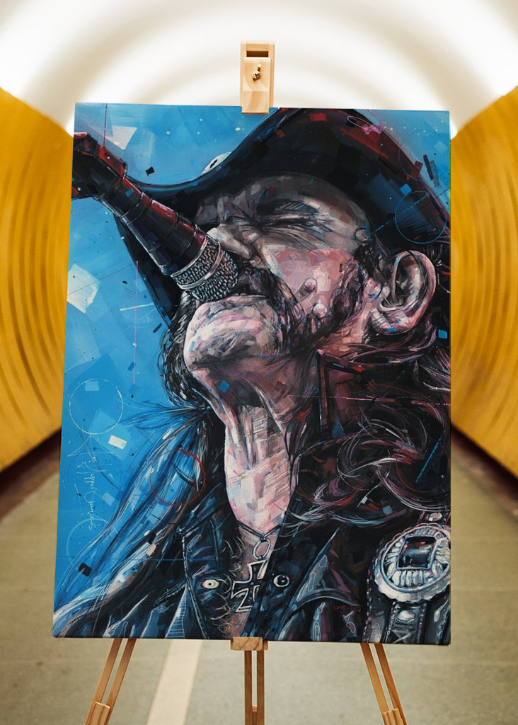 Lemmy Kilmister painting.