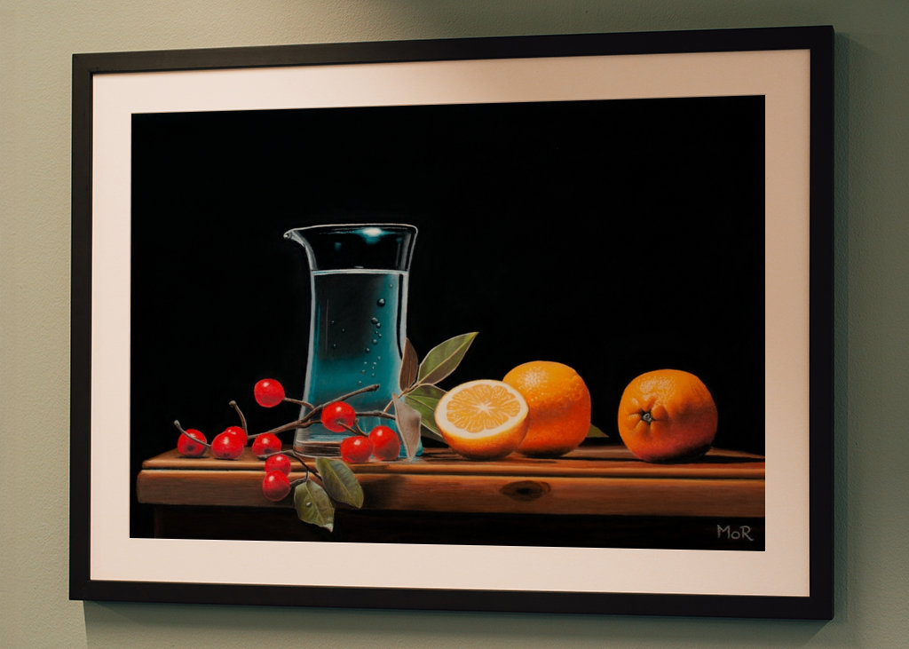 Berries, Oranges and Water Jug