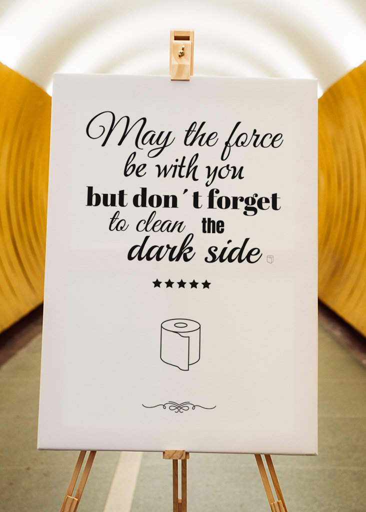 Star Wars Bathroom Sign