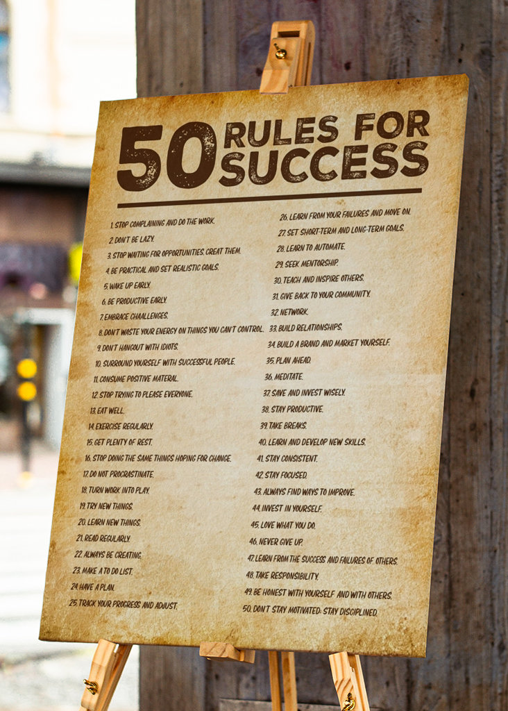 50 rules for success