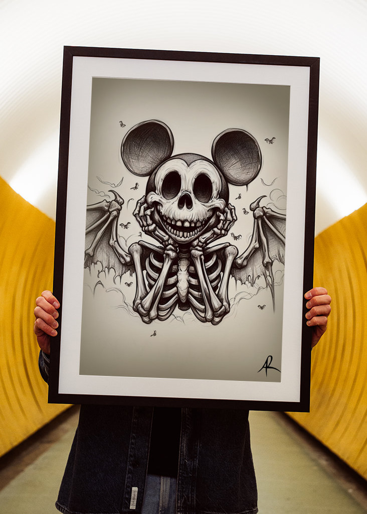 Mickey Mouse Skeleton Dead