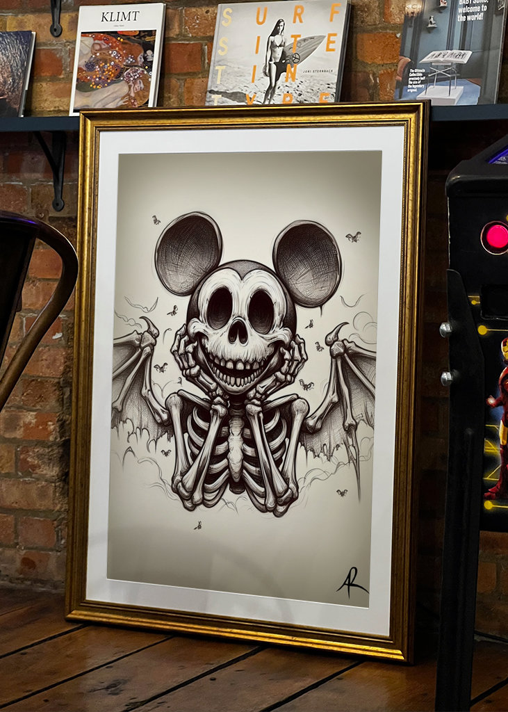 Mickey Mouse Skeleton Dead