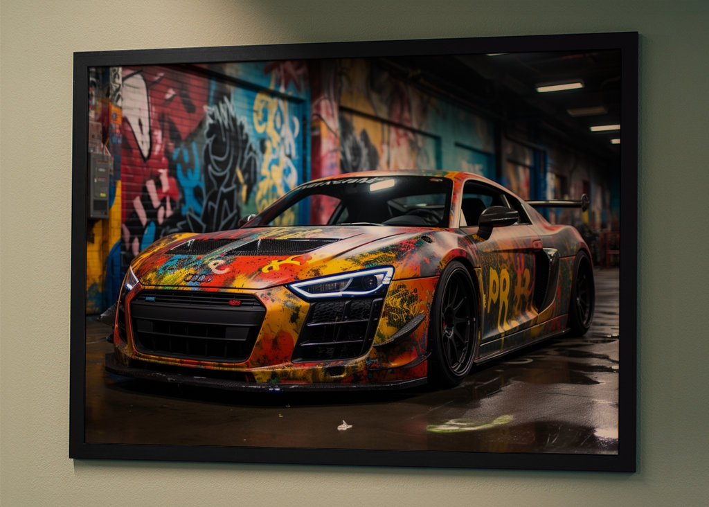 Audi r8 graffiti style 