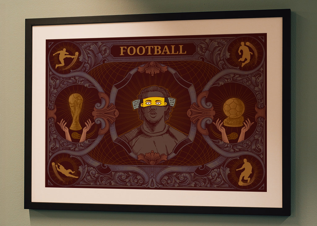 Ronaldinho Cartoon Football 