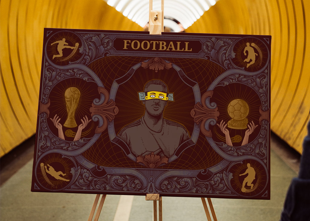 Eden Hazard Cartoon Football 