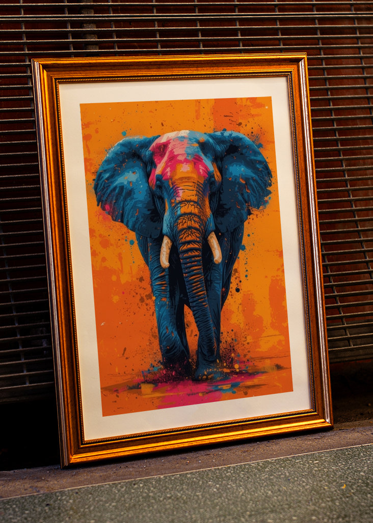 Elephant Pop Art