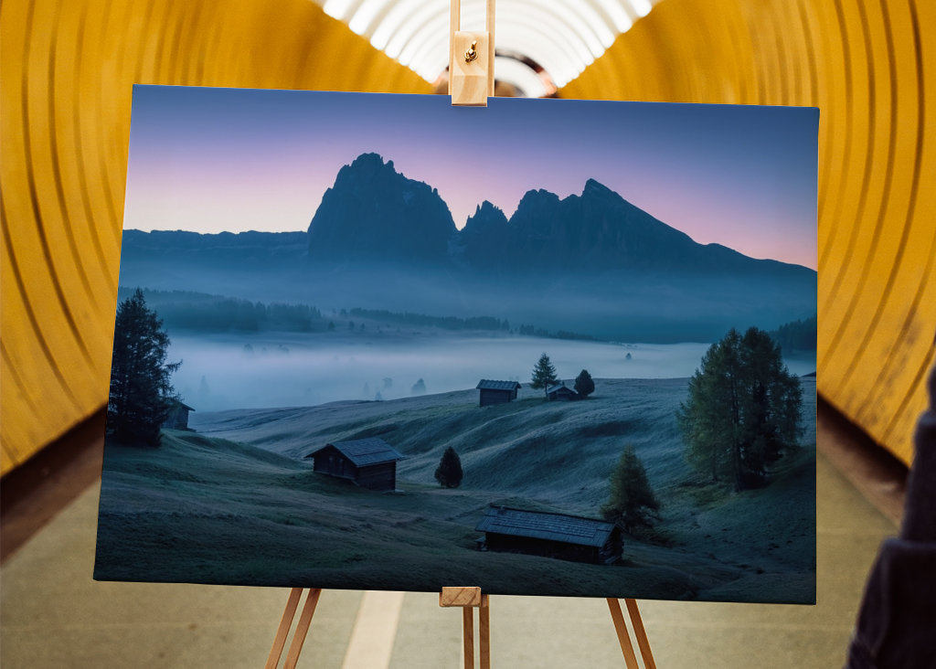 Seiser Alm før solopgang