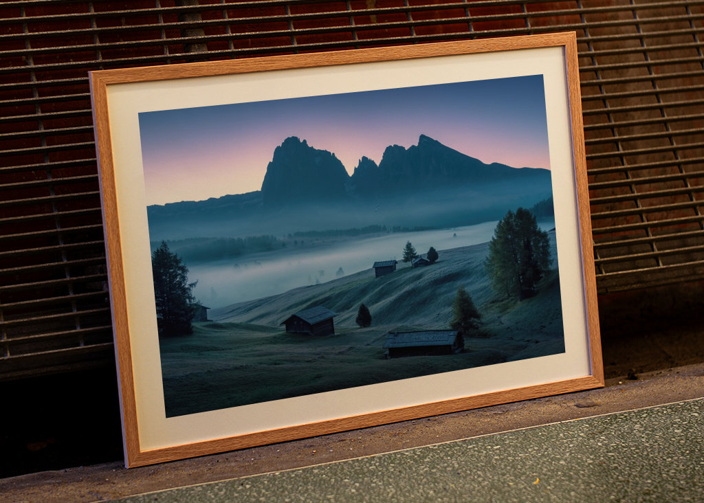 Seiser Alm før solopgang