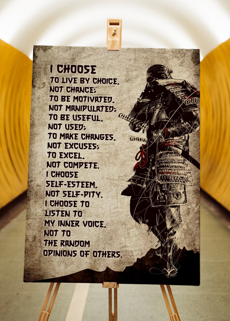 I choose to live by choice