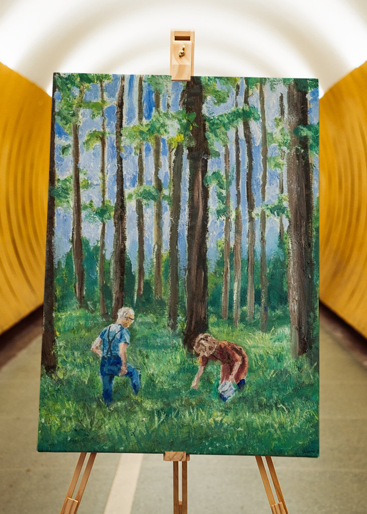 Babička, děda a borůvkový les