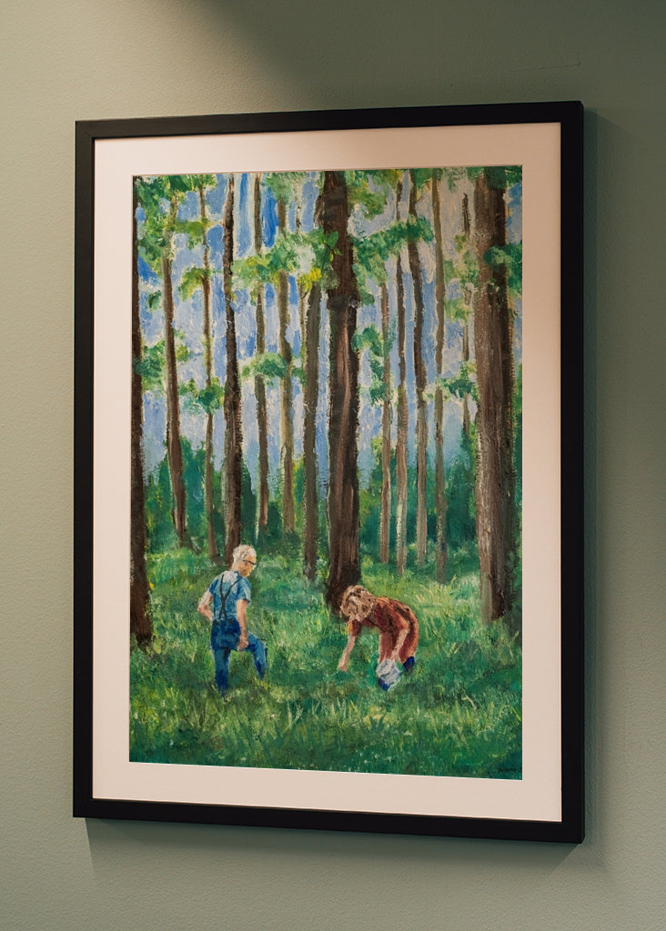 Babička, děda a borůvkový les