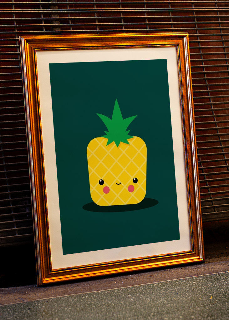 Kawaii Pineapple for Children