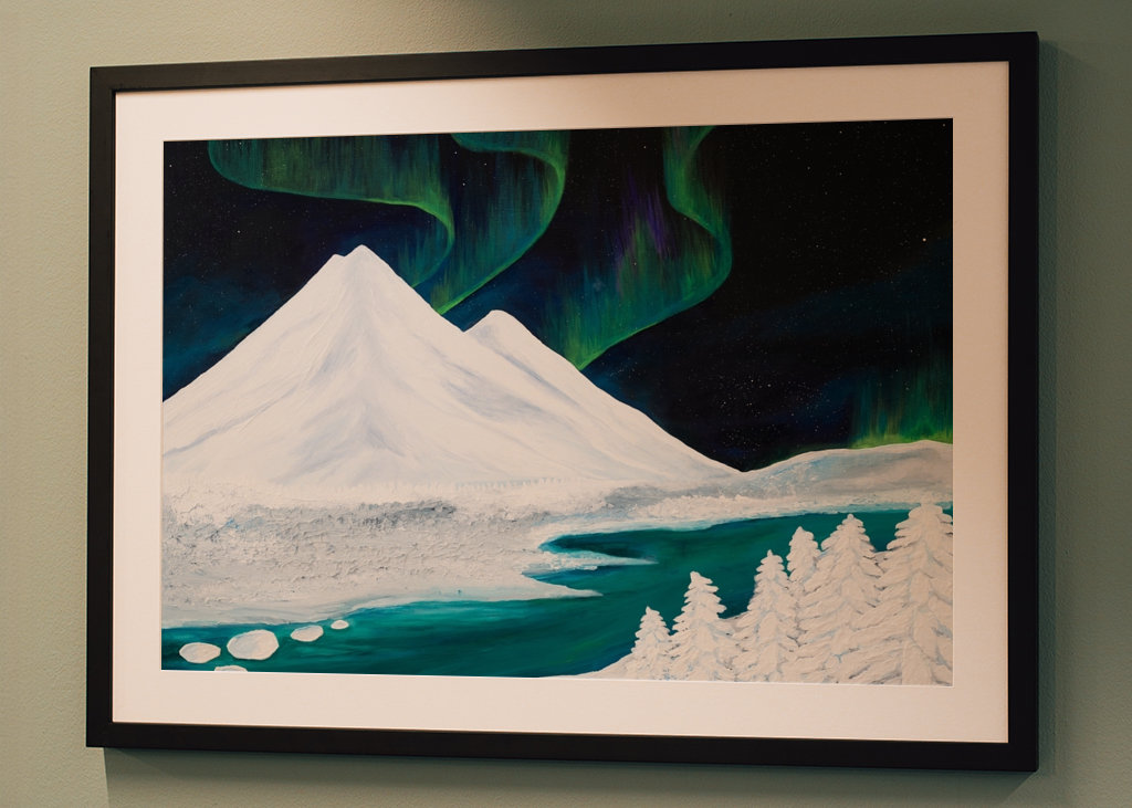 Aurora in the mountains 