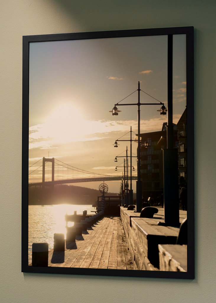 Hintergrundbeleuchtung bei Eriksbergskajen