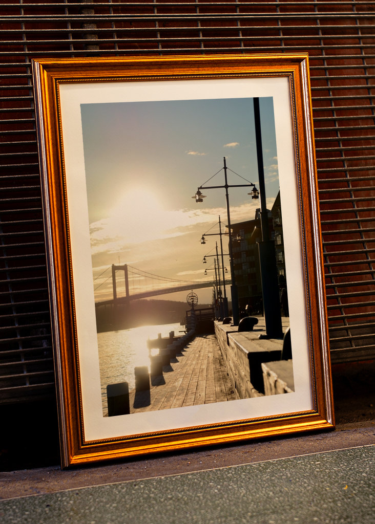 Hintergrundbeleuchtung bei Eriksbergskajen