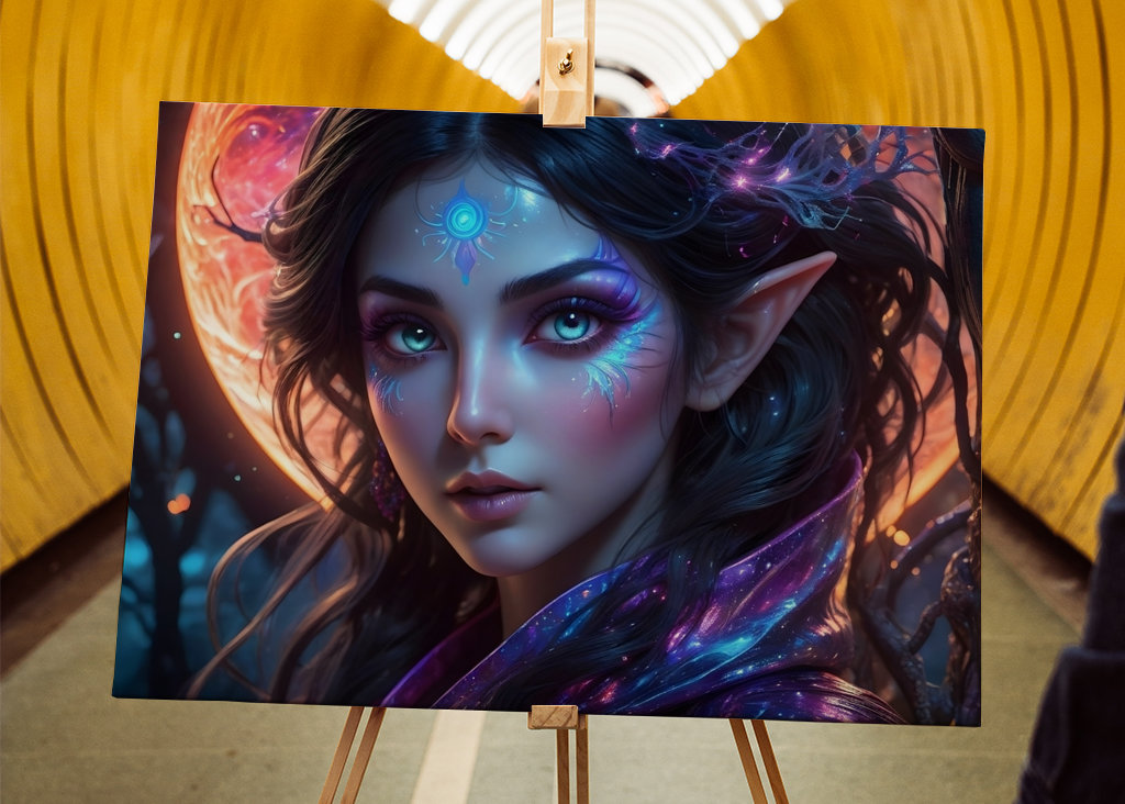 Lesní elf na krvavém měsíci