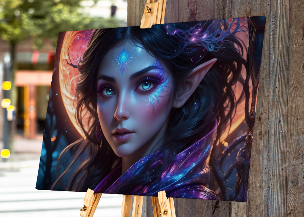 Lesní elf na krvavém měsíci