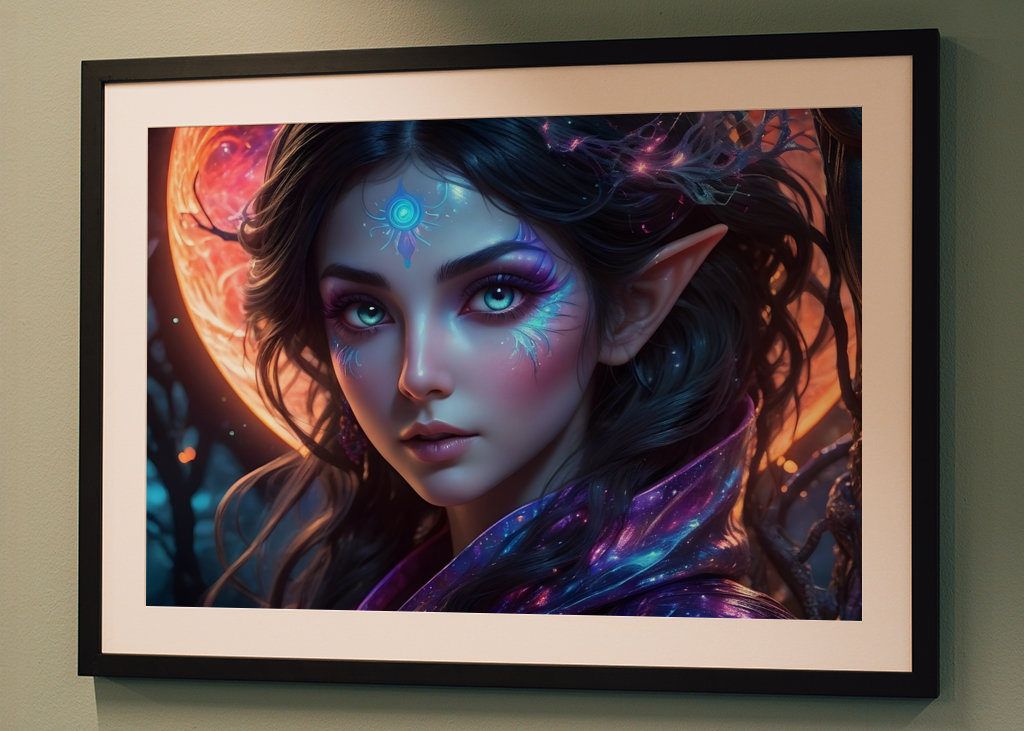 Lesní elf na krvavém měsíci