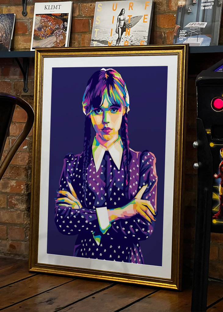 Woensdag Addams Pop Art Wpap