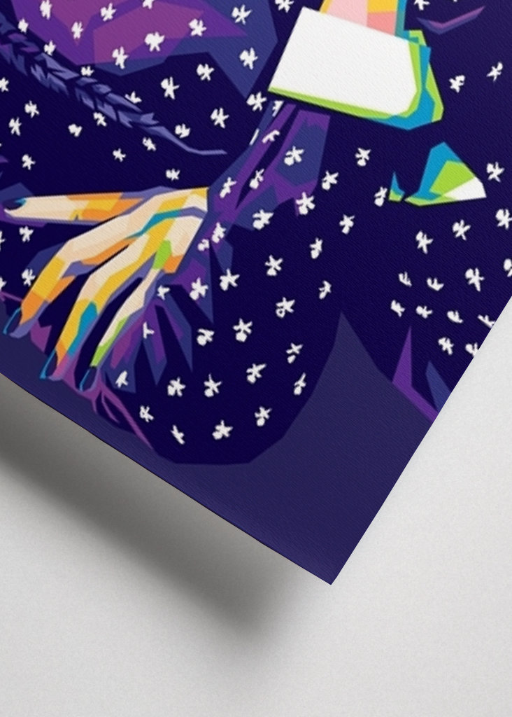 Woensdag Addams Pop Art Wpap