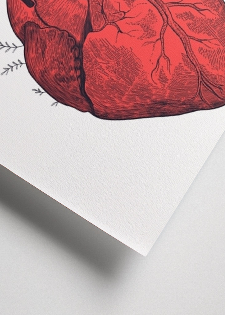 Herz mit Pfingstrosen