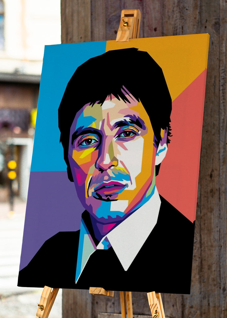 Al Pacino im WPAP-Stil