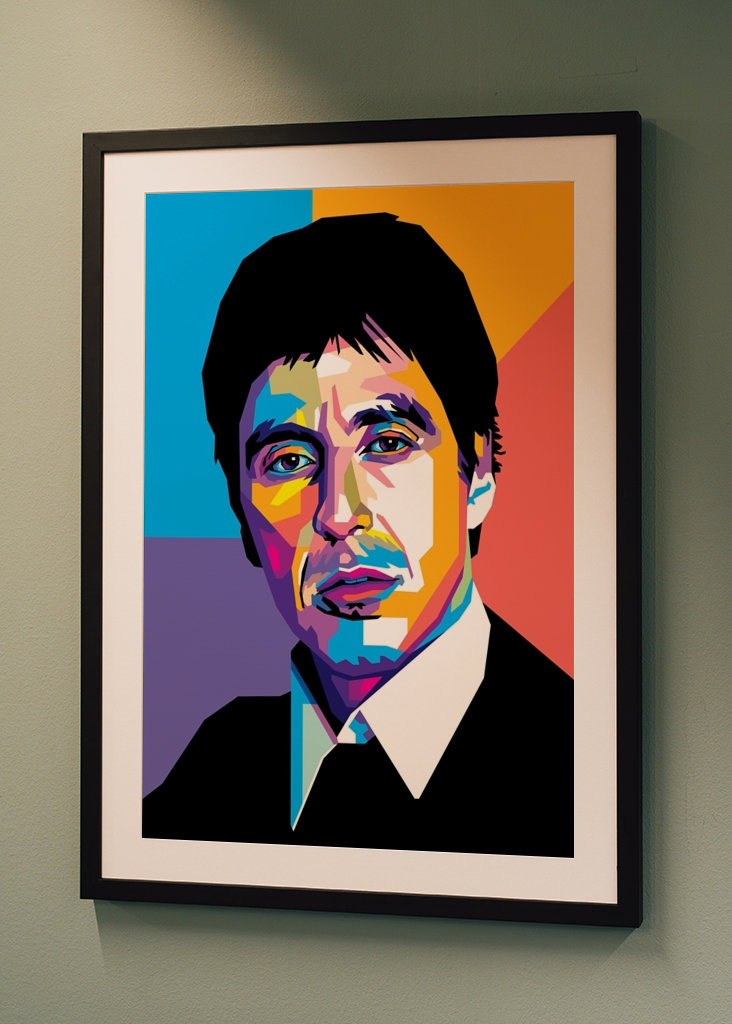 Al Pacino im WPAP-Stil