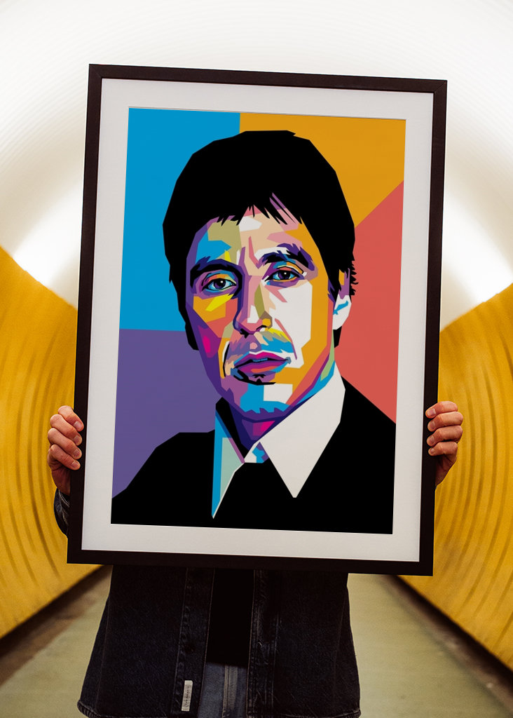 Al Pacino im WPAP-Stil