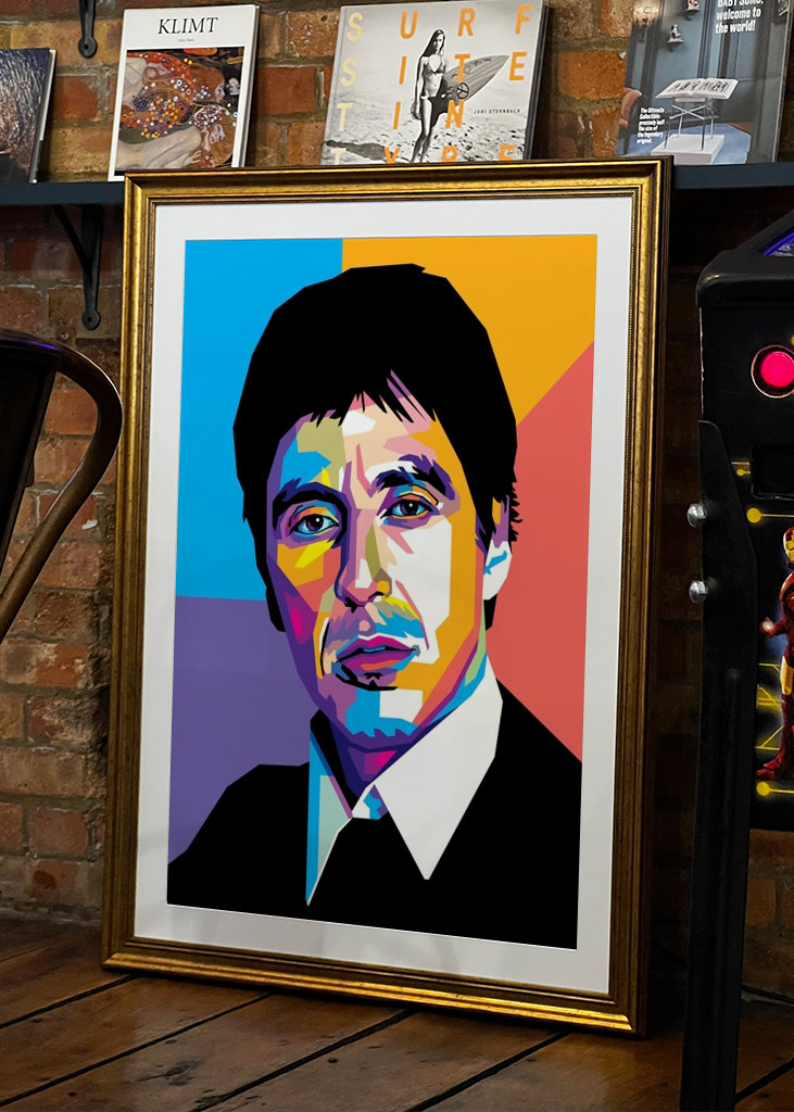 Al Pacino im WPAP-Stil