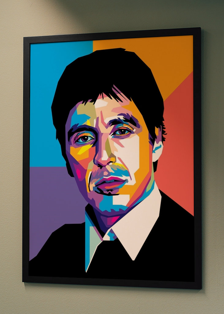 Al Pacino im WPAP-Stil