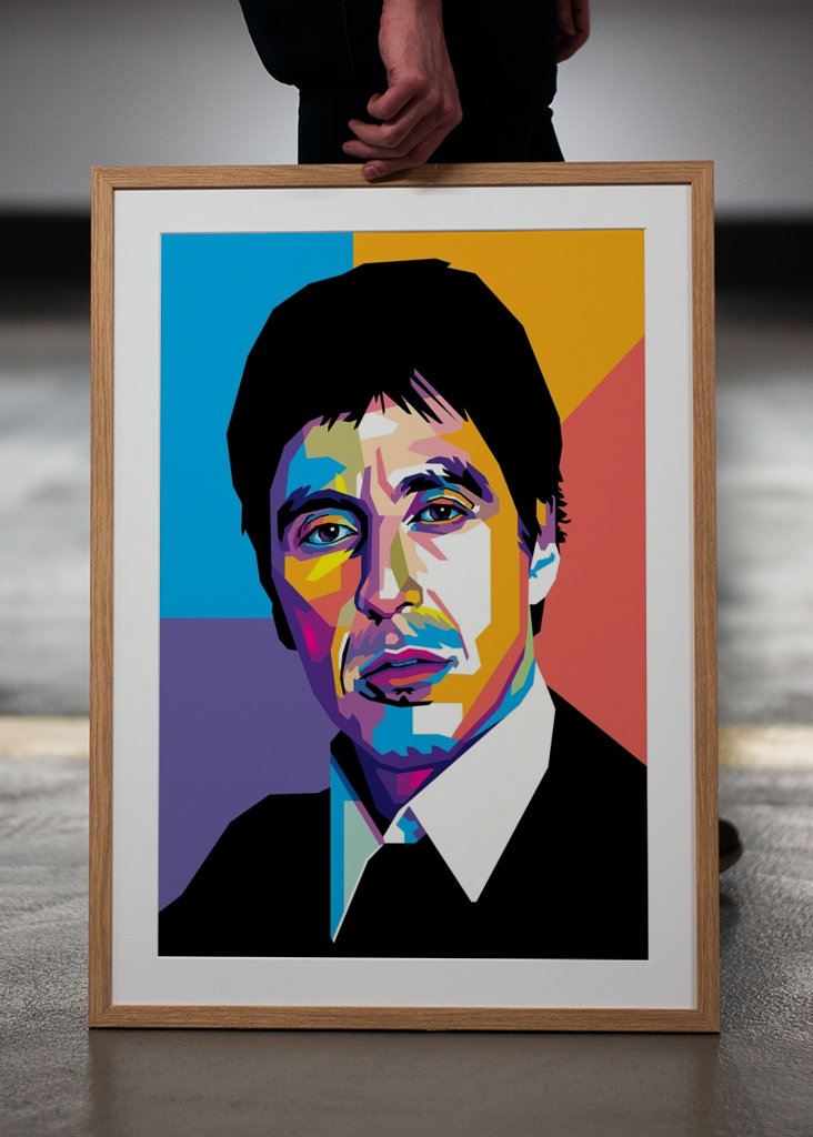 Al Pacino im WPAP-Stil