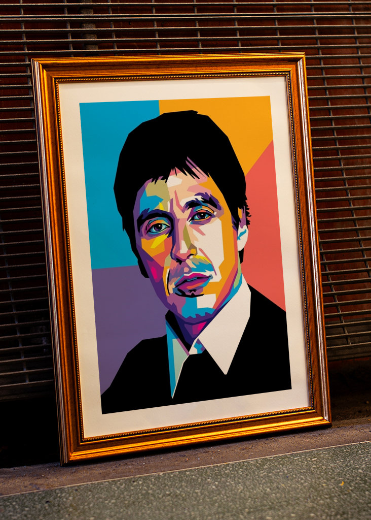 Al Pacino im WPAP-Stil
