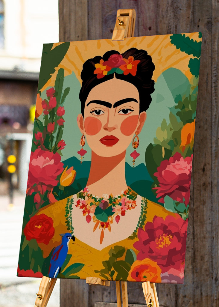 Frida Kahlo illustreert Bloemen