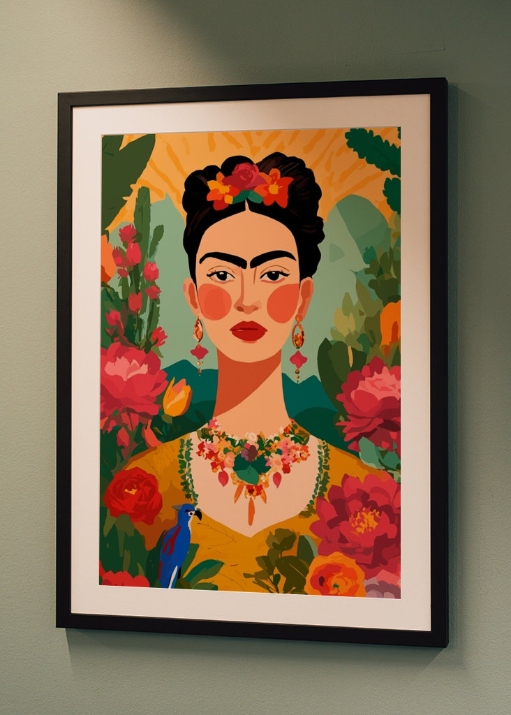 Frida Kahlo illustreert Bloemen