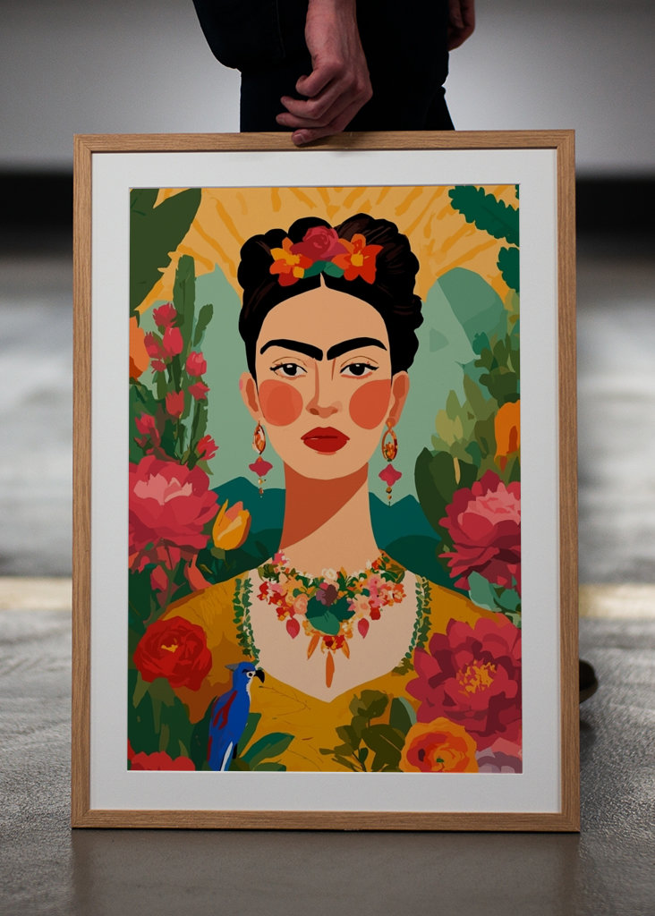 Frida Kahlo illustreert Bloemen