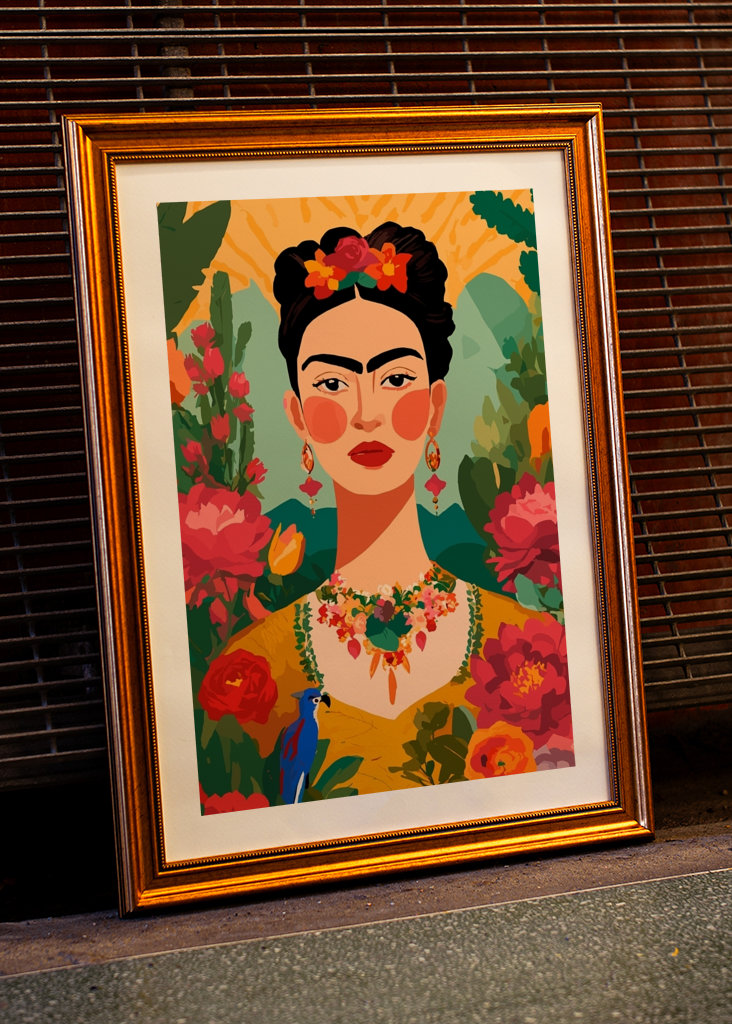 Frida Kahlo illustreert Bloemen