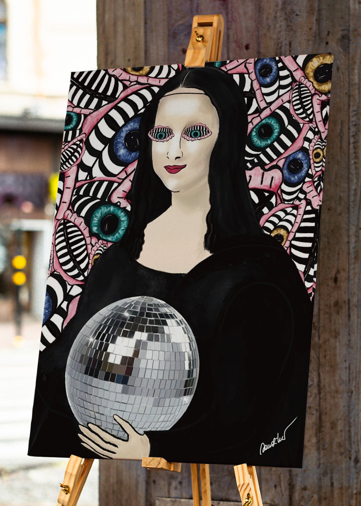 Disco Party Mood Mona Lisa
