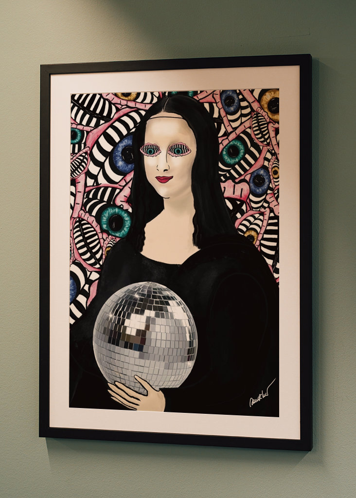 Disco Party Mood Mona Lisa