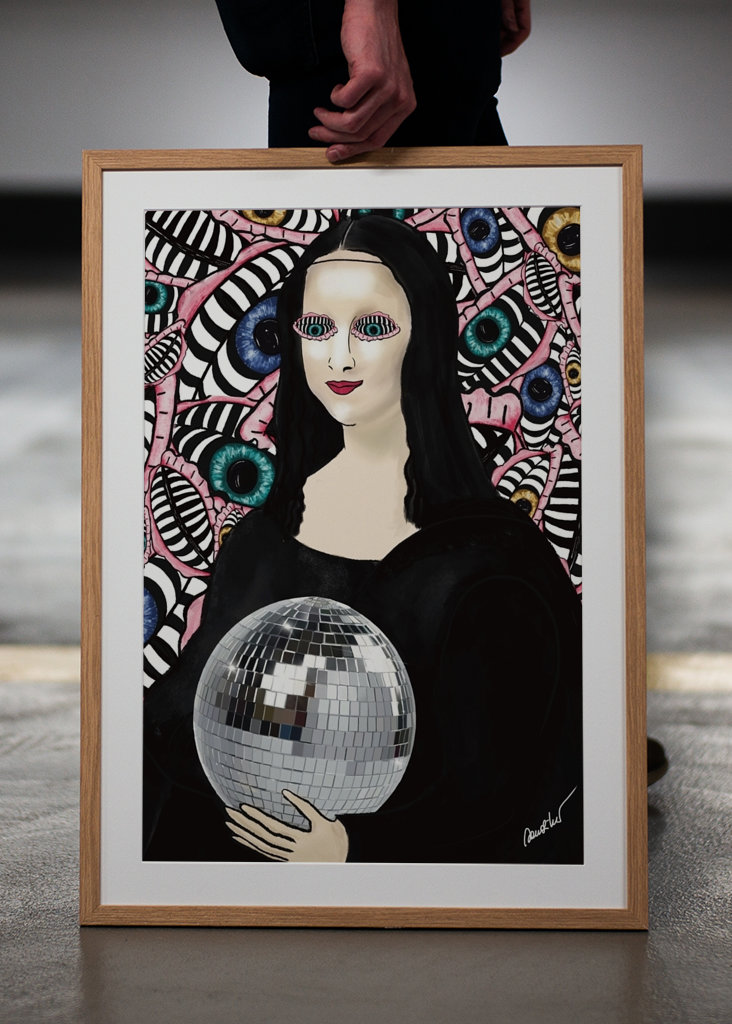 Disco Party Mood Mona Lisa