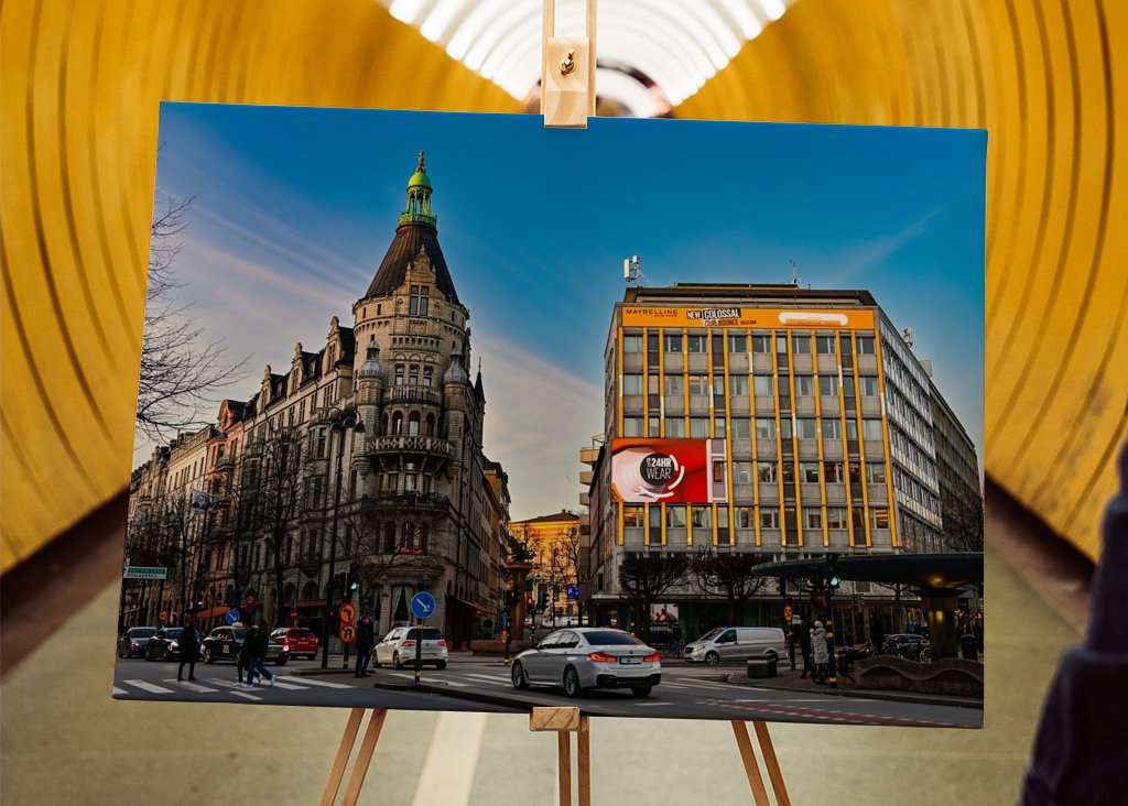 Blick vom Stureplan in Stockholm