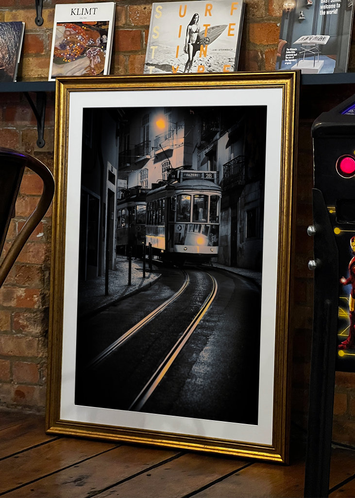 Lisbon Tram 28 at Night