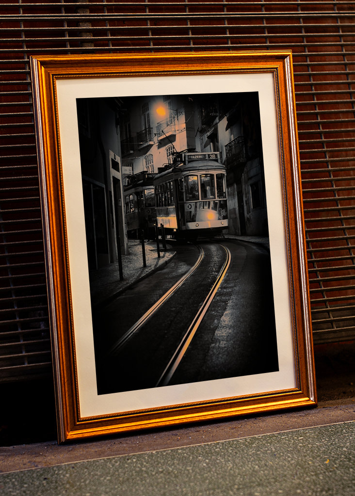 Lisbon Tram 28 at Night